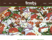 Tablet Screenshot of beautys-pizza.com